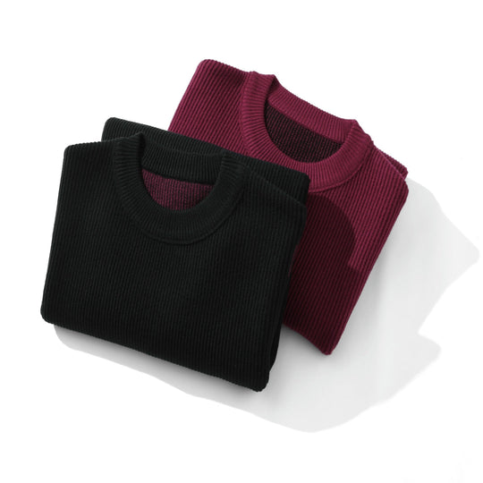 Damen Komfortabler Rippstrick-Pullover in Oversize-Silhouette mit Rundhals und dezentem Destroyed-Look Shop Nory