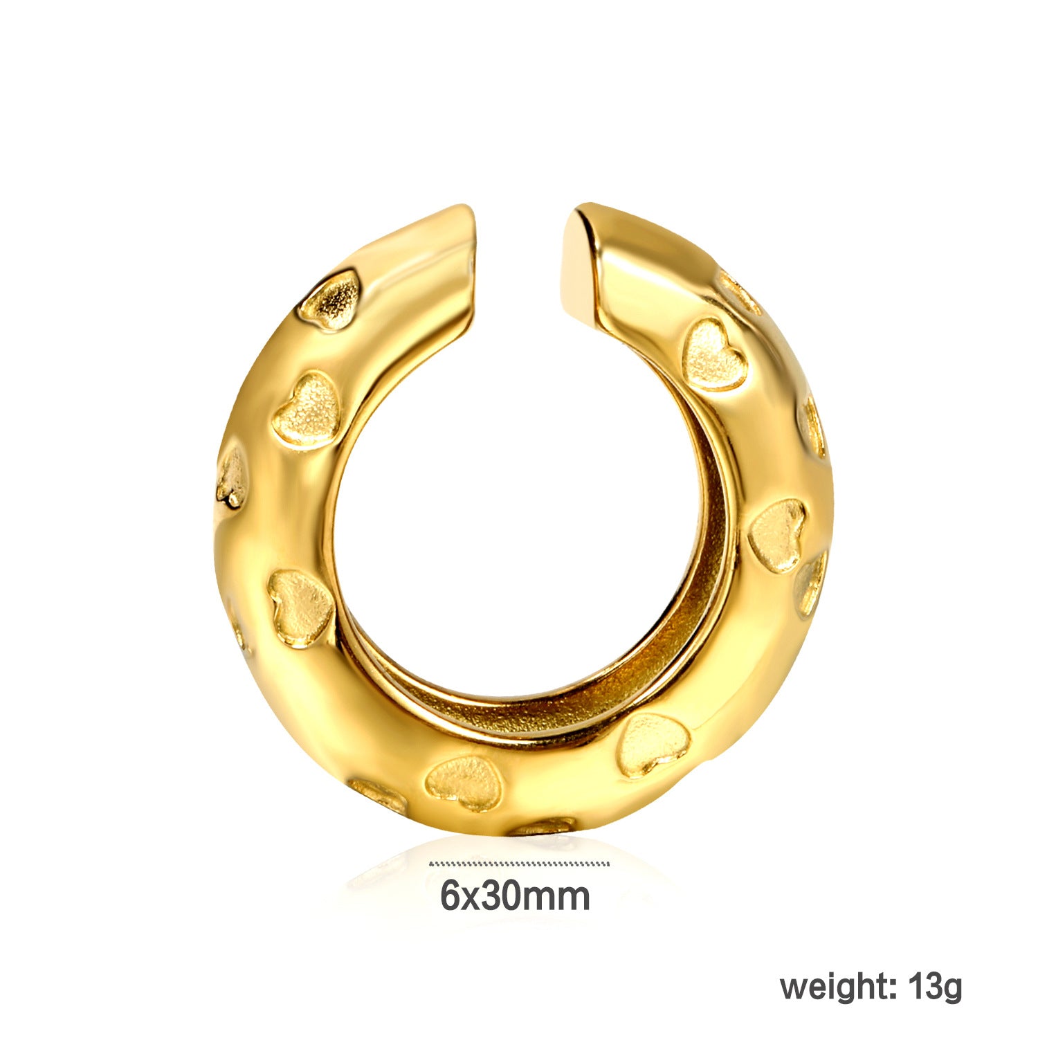Damen Ohrhänger mit Herzmotiv und hochwertiger Goldbeschichtung Shop Nory