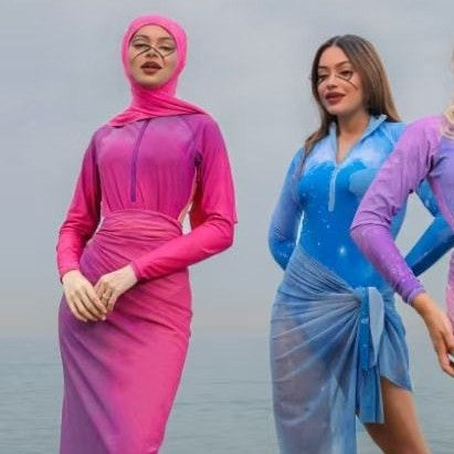 Damen Modischer Schwimmanzug mit Hijab