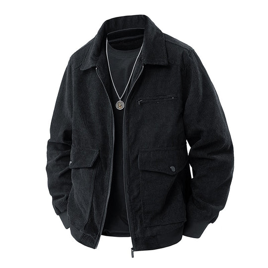 Herren Modische Cordjacke mit praktischen Taschen Shop Nory