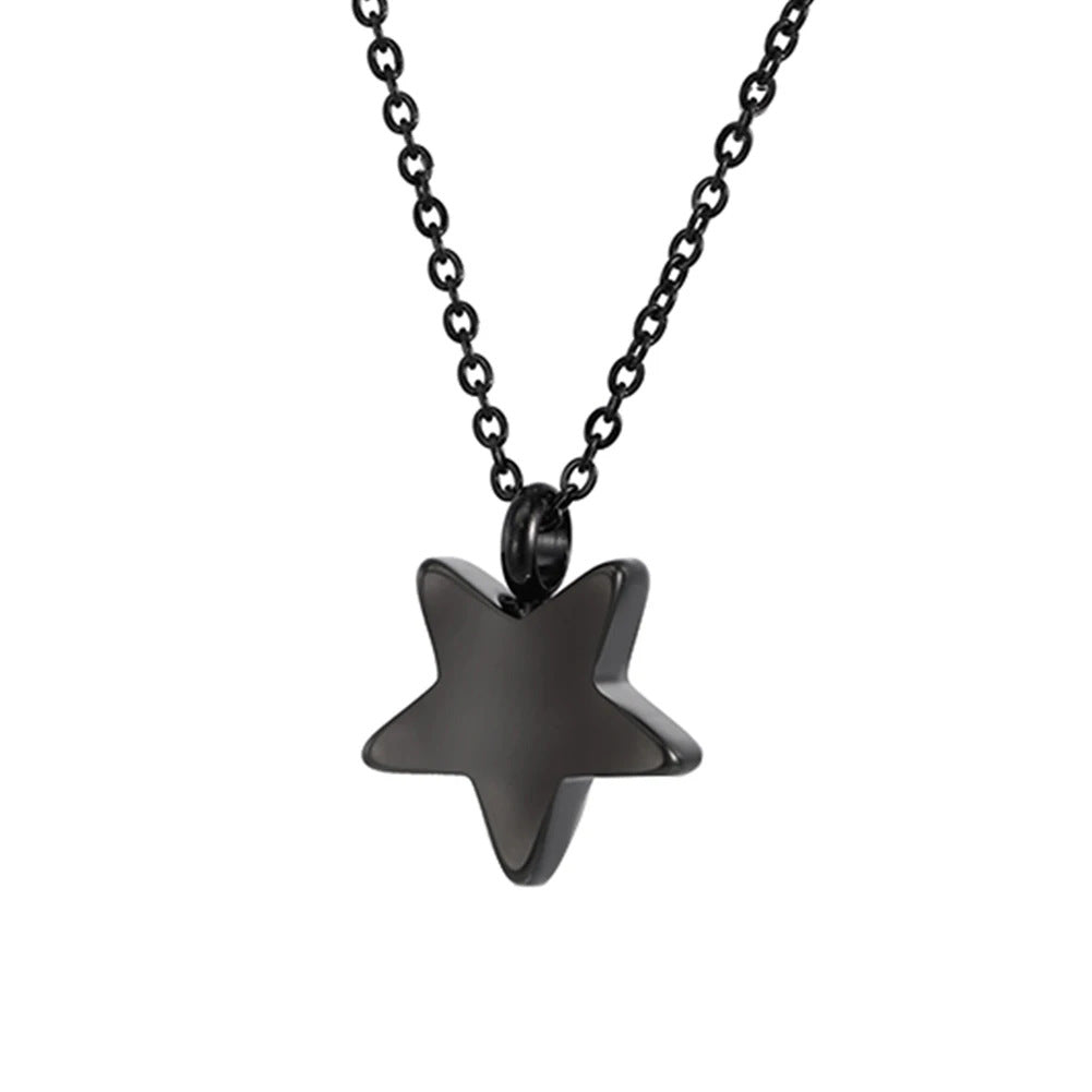 Damen Halskette mit funkelndem Sternanhänger aus hochwertigem Metall Shop Nory