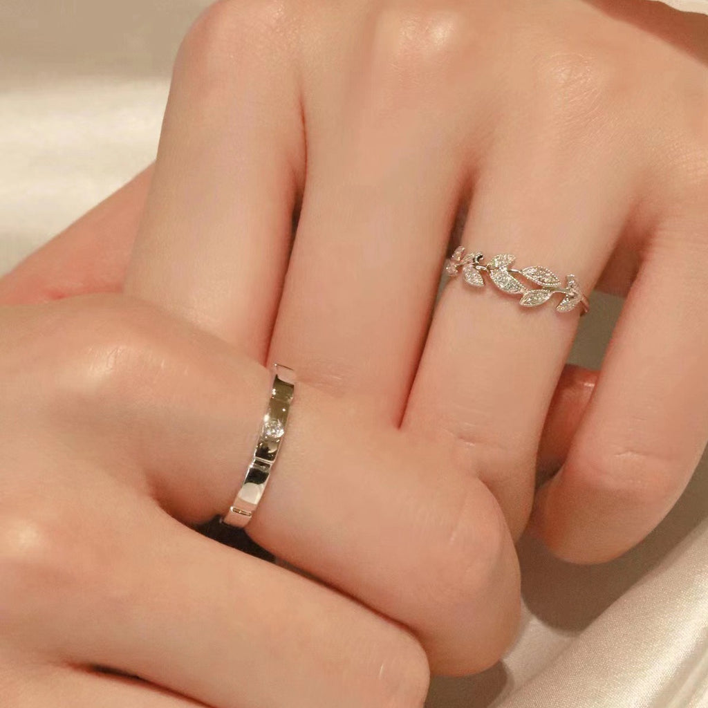 Damen Moderner Ring mit filigranem Design und Zirkonia Shop Nory