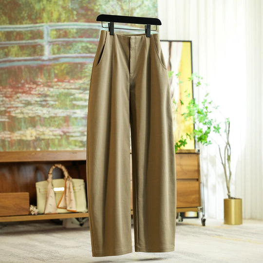 Damen Elegante und bequeme, hoch taillierte Stoffhose Shop Nory