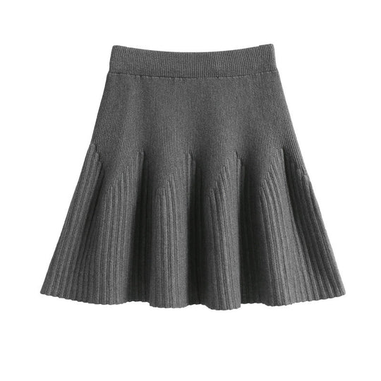 Damen Plissee-Rock mit weichem Material und elegantem Wellenmuster Shop Nory