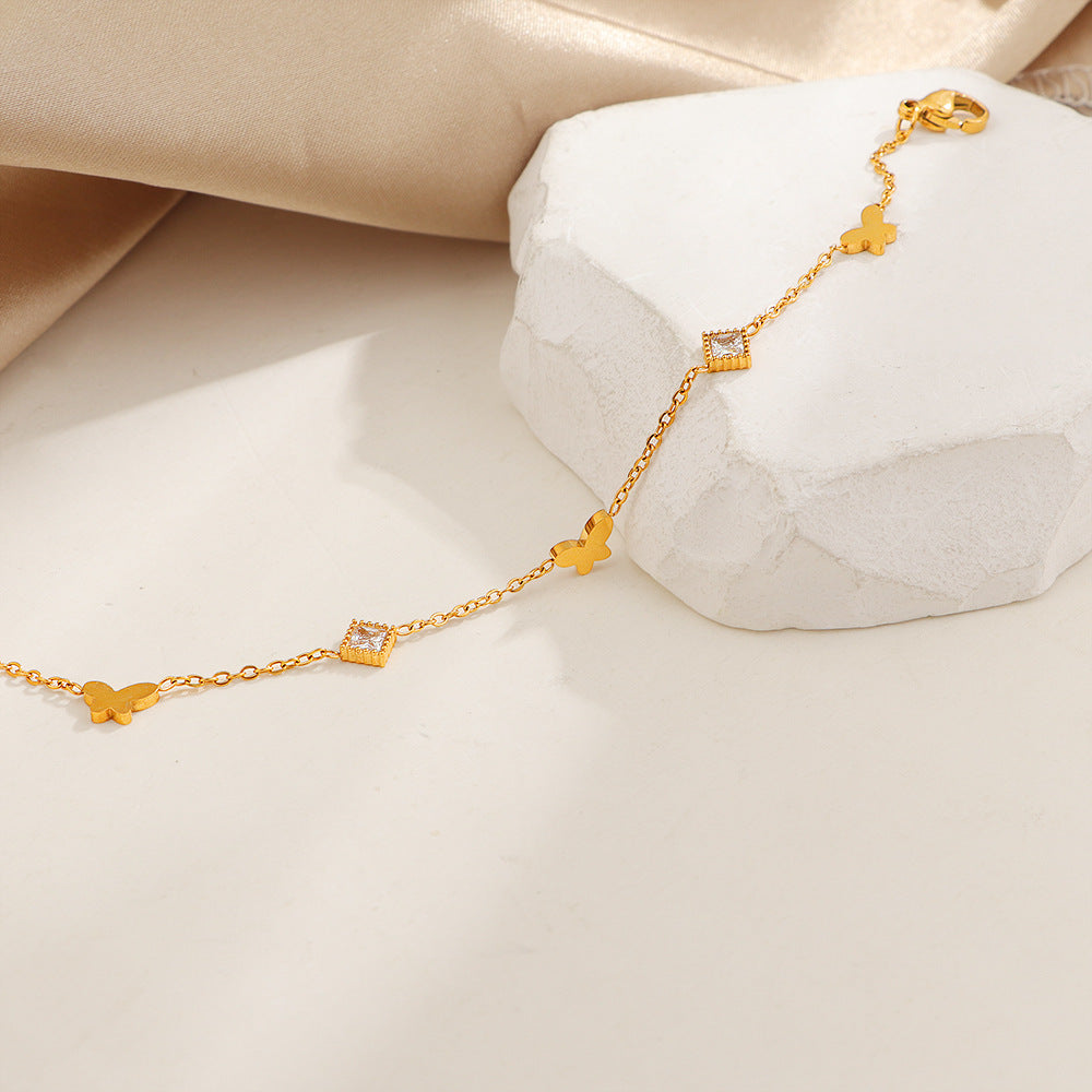Frauen Elegante Schmetterlings Charm Armband Shop Nory