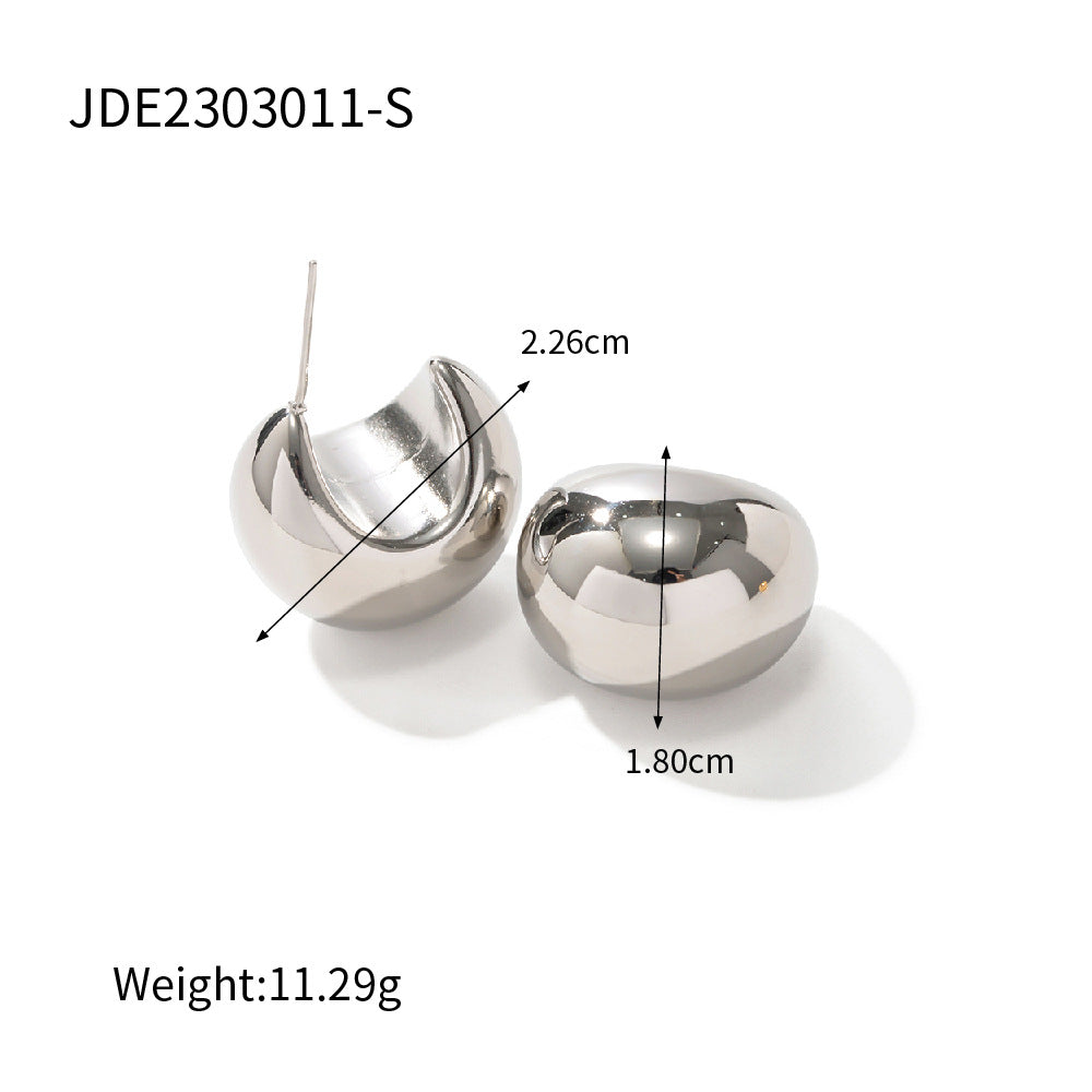 Damen Edelstahl Ohrstecker mit elegantem Tropfendesign Shop Nory