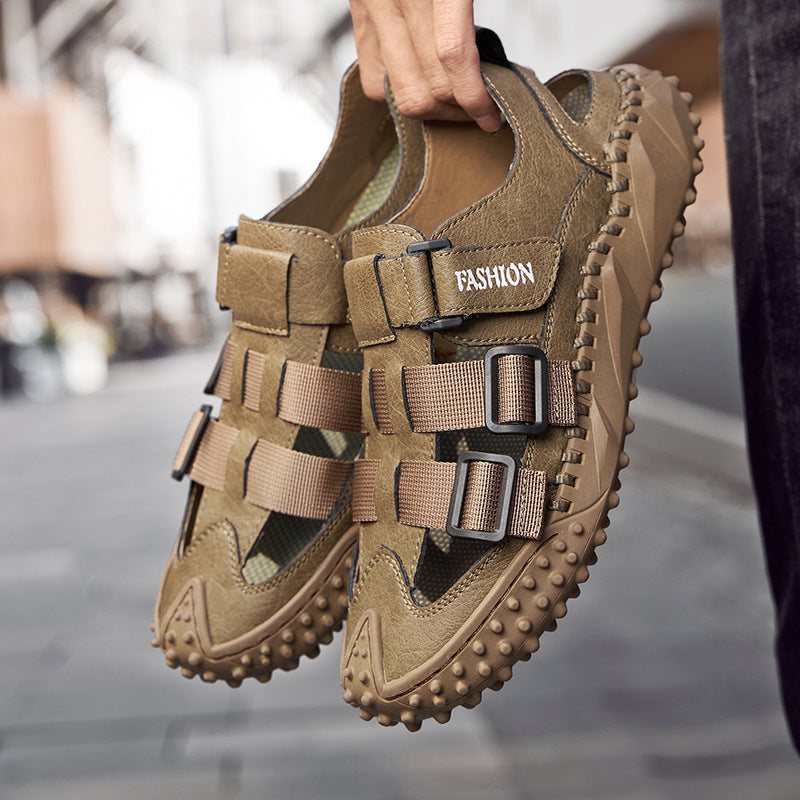 Herren Sportliche Freizeitsandalen mit verstellbaren Riemen und rutschfester Sohle Shopnory
