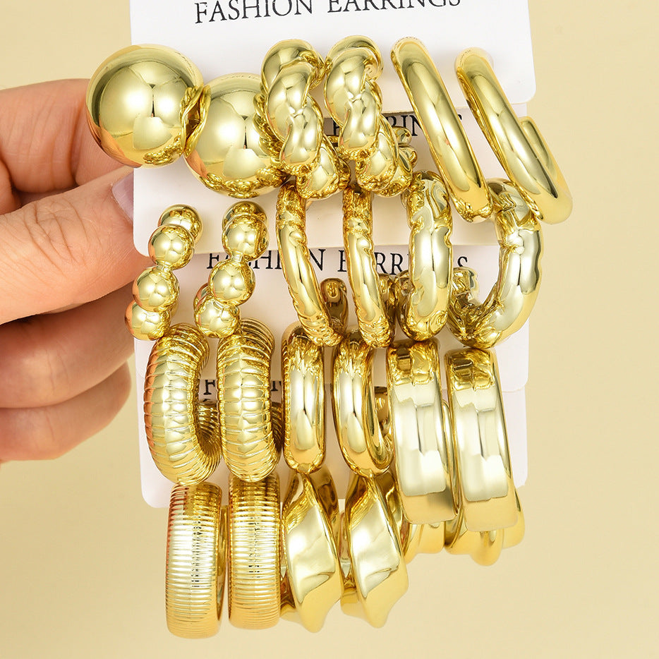 Damen Ohrstecker Set mit modernen, stilvollen Designs Shop Nory