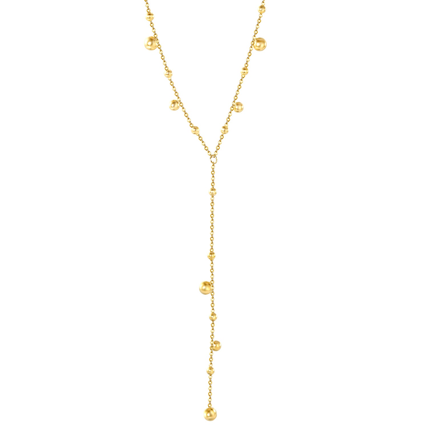 Damen Y-förmige Halskette mit filigranen Anhängern und verstellbarem Design Shop Nory