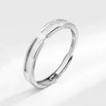 Damen eleganter Silberring mit modernem minimalistischen Design Shop Nory