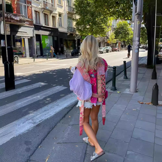 Damen Kurze, bestickte Sommerjacke