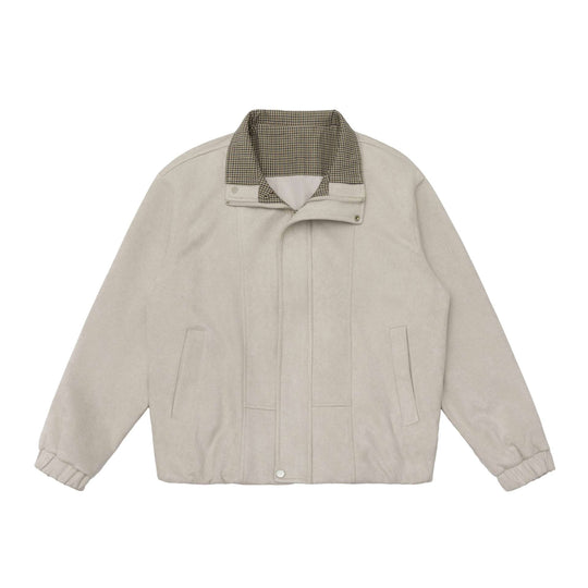 Herren Kurzjacke im Boxy‑Schnitt mit hohem Stehkragen und verdeckter Reißverschlussleiste Shop Nory