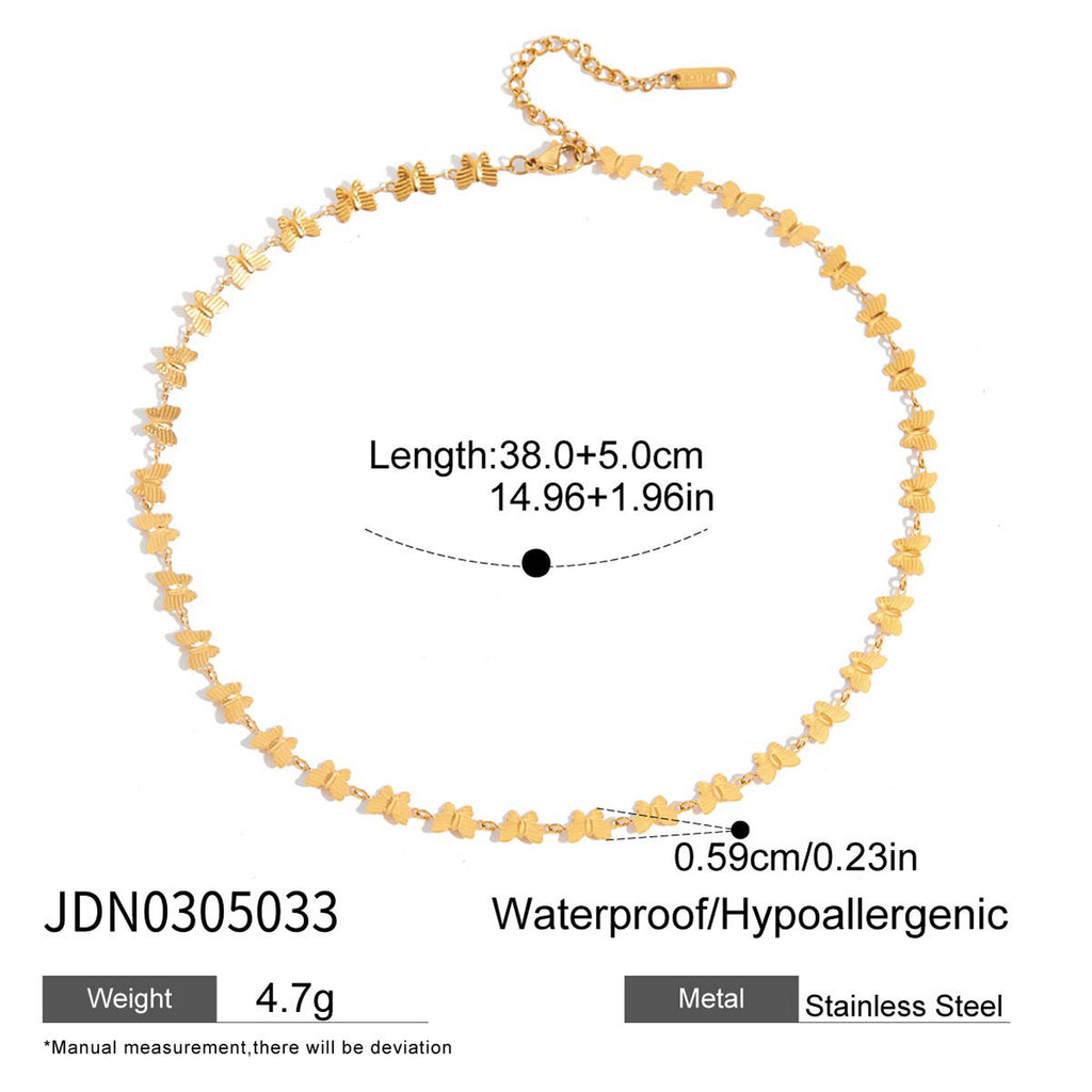Damen Halsband mit geometrischem Design aus hypoallergenem Edelstahl Shop Nory
