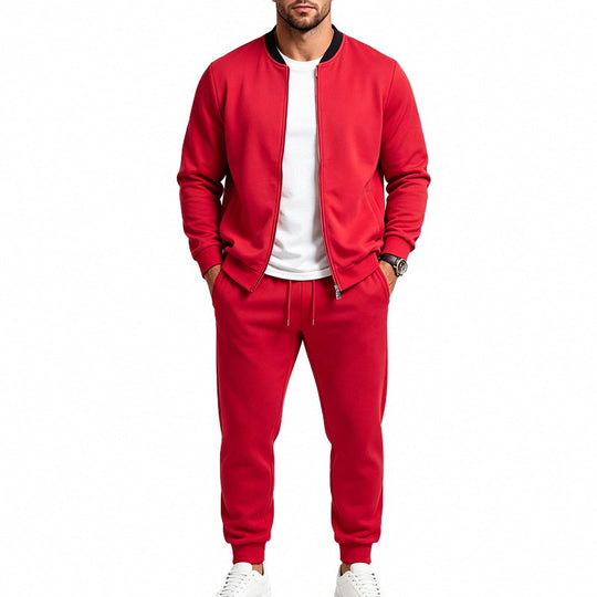 Herren Sweatset aus weichem Sweatstoff mit Bomberjacke und konisch geschnittener Jogginghose Shop Nory