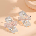 Damen Ohrclips im eleganten Orchideen-Design Shop Nory