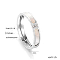Damen edler Edelstahlring mit Perlen- und Zirkonia-Akzenten Shop Nory