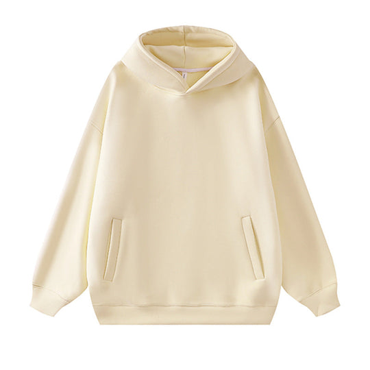 Damen lässiger Kapuzenpullover aus weichem Fleece mit praktischem Schnitt
