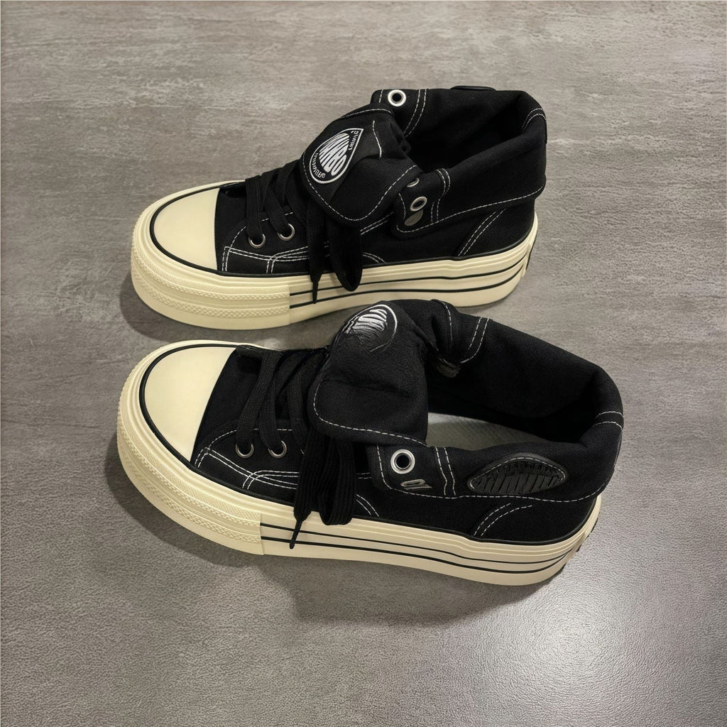 Damen Urbaner High-Top Sneaker mit stylischer Zierschnürung
