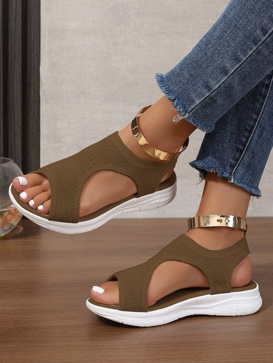 Damen Atmungsaktive Sport-Sandalen mit elastischem Obermaterial und rutschfester Sohle