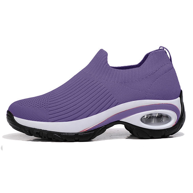 Damen Strick-Sockensneaker mit Luftpolster-Keilsohle Shop Nory