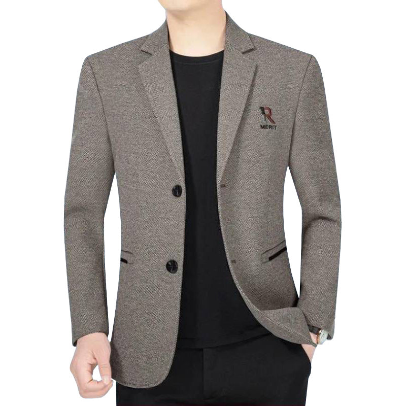 Herren Slim-Fit Sakko mit dezentem Logo und StrukturgewShop Norye Shop Nory