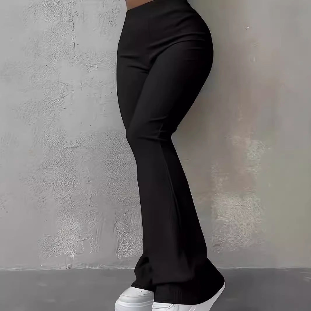 Damen High‑Waist Bootcut‑Hose mit figurformender Stretch‑Passform Shop Nory
