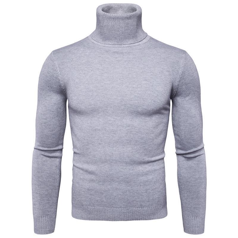 Herren Rollkragenpullover aus feiner Merinowolle