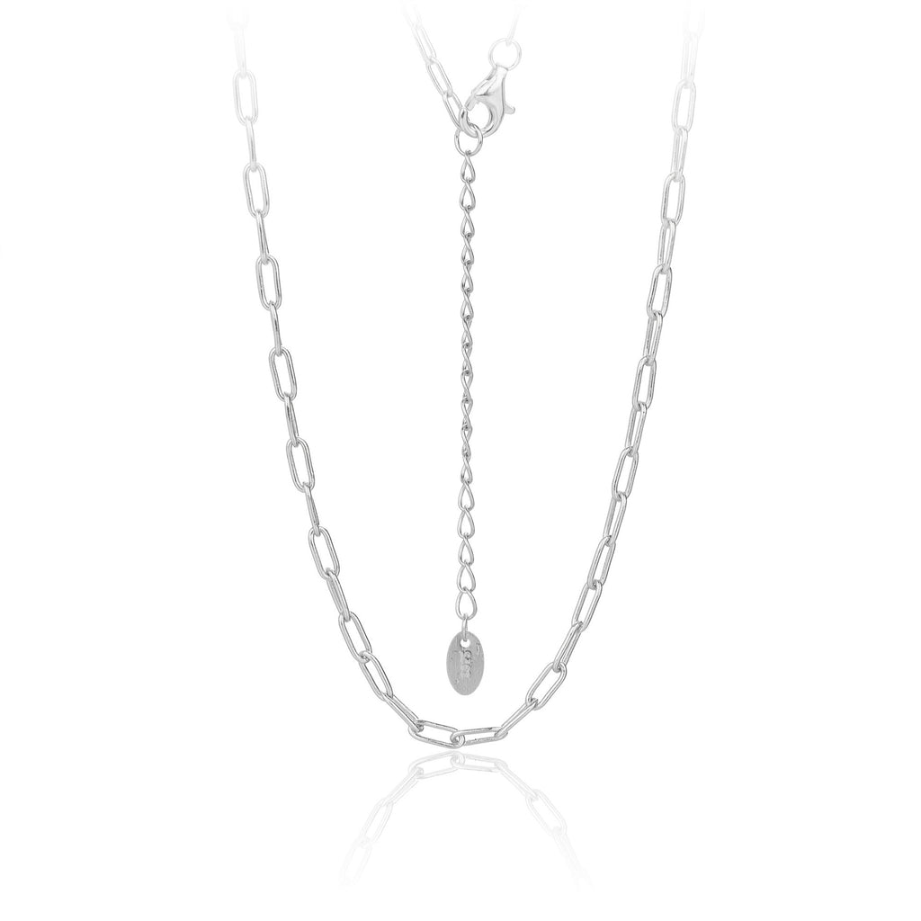 Damen Kette aus hochwertigem 925 Sterling Silber mit modernem Glieder-Design Shop Nory