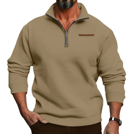 Herren Fleece Sweatshirt mit Reißverschluss