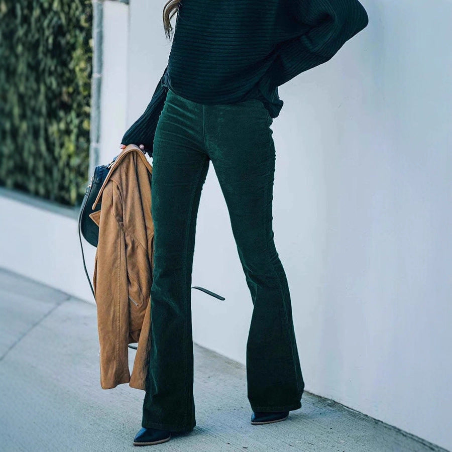 Damen Flared Jeans im eleganten 70er Jahre Stil