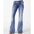 BeliShopnoryte Weinlese Seitenknopf Hohe Taille Skinny Jeans