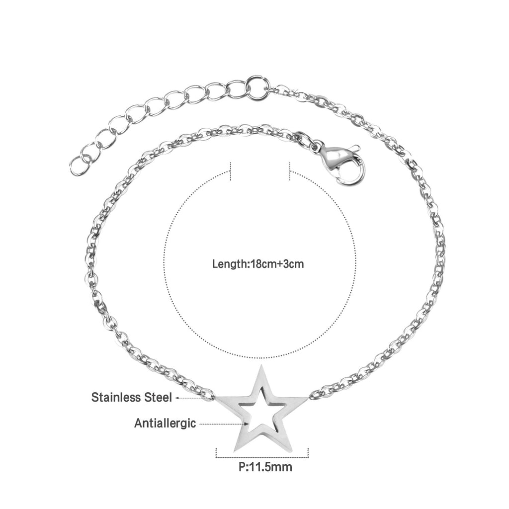 Damen Armband mit unendlichem Symbol aus antiallergischem Edelstahl Shop Nory