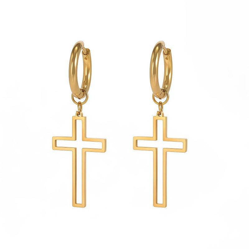 Damen Ohrringe mit elegantem Kreuzdesign Shop Nory