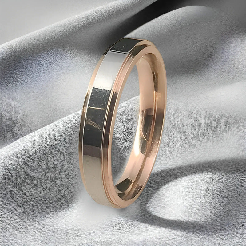 Herren Ring mit edler zweifarbiger Oberflächenstruktur Shop Nory