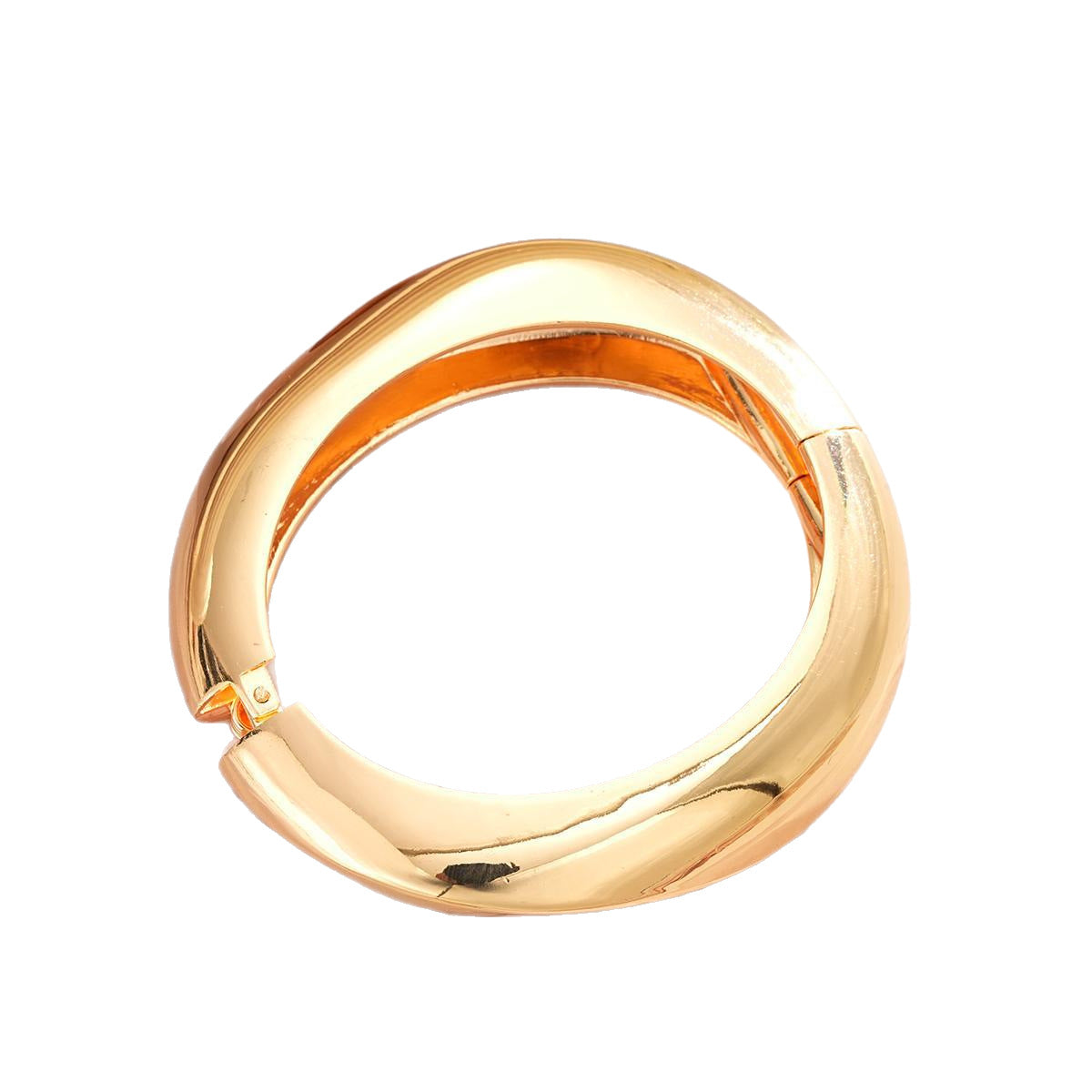 Damen Eleganter Armreif aus hochwertigem, geschwungenem Metall Shop Nory