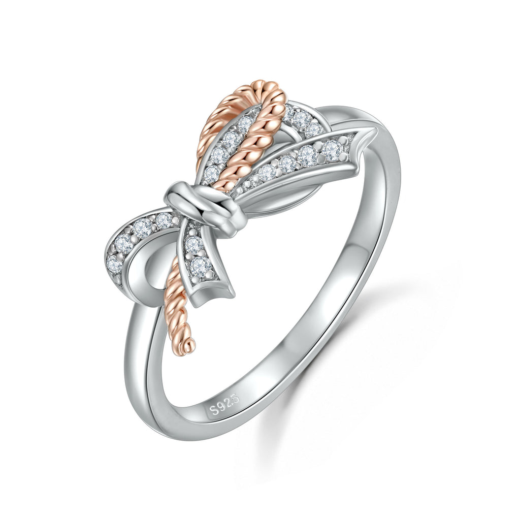 Damenring im eleganten Schleifen-Design mit funkelnden Zirkonia Shop Nory