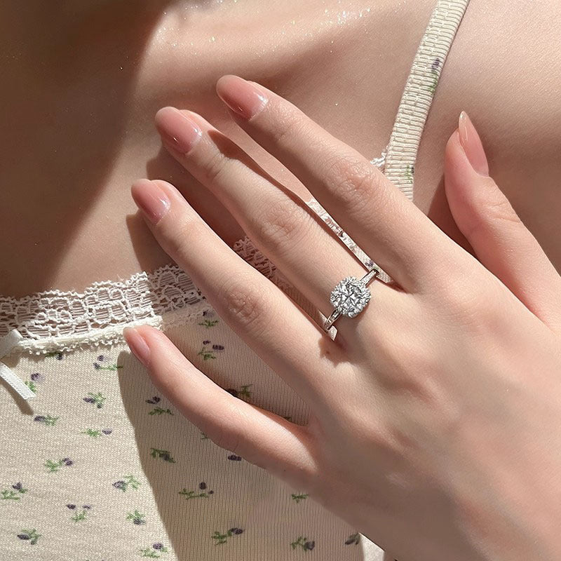Damen Verlobungsring mit funkelndem Zirkonia und edelstem Design Shop Nory