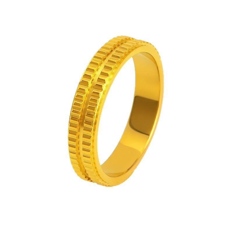 Damenring mit kunstvollem Reliefdesign und luxuriösem Goldfinish Shop Nory