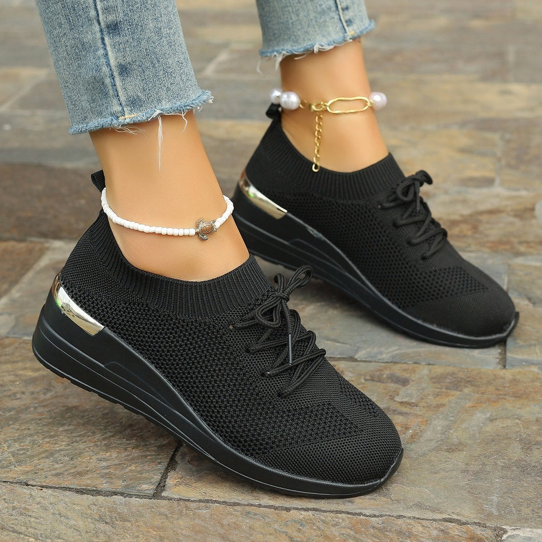 Damen Sportliche Sneaker mit innovativem Strickdesign