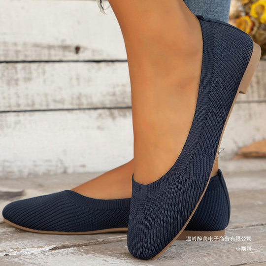 Damen Flexible Strick‑Slipper mit orthopädisch gepolstertem Fußbett Shop Nory