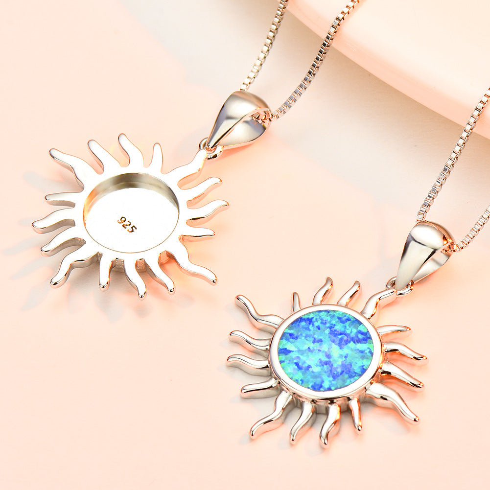 Damen Sonnenanhänger mit kunstvollem Opal-Design Shop Nory