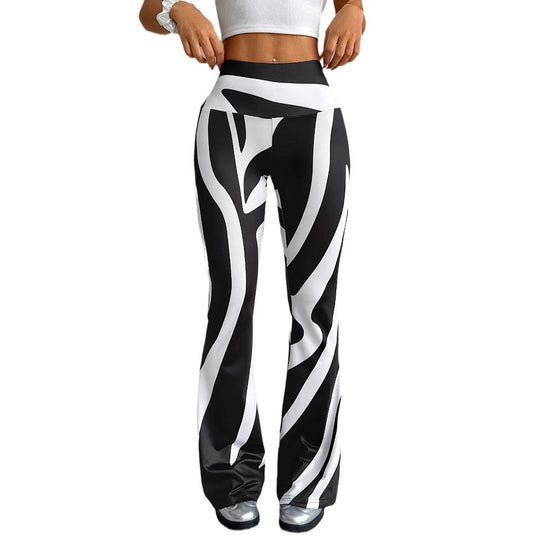 Damen Sportleggings mit modischem ZShopnoryra-Muster und hohem Bund Shopnory