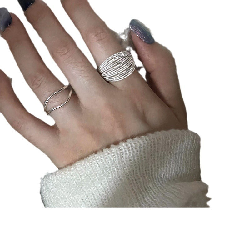 Damen Offener Ring mit elegantem Flussdesign Shop Nory