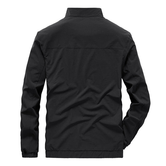 Herren leichte Softshell-Outdoorjacke mit Stehkragen wasserabweisender Oberfläche und Reißverschlusstaschen Shop Nory