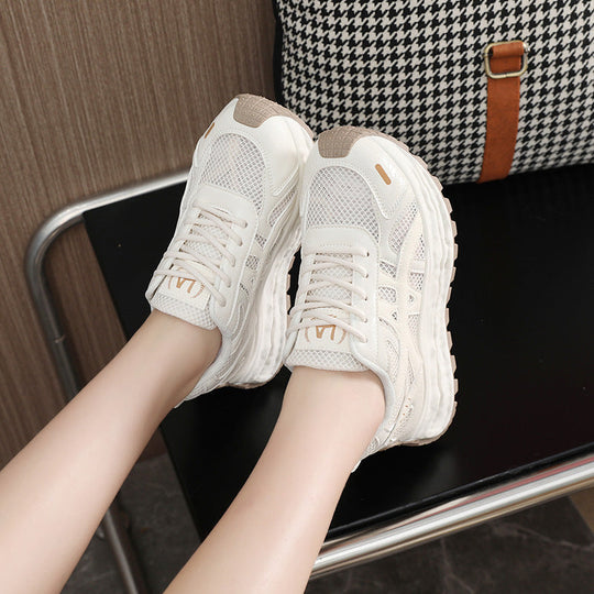 Damen Sneakers mit atmungsaktivem Mesh-Obermaterial und dämpfender Laufsohle