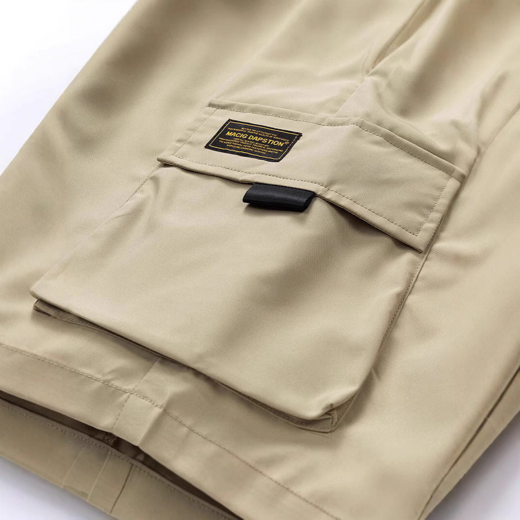 Herren Cargo-Shorts mit elastischem Bund und praktischen Taschen