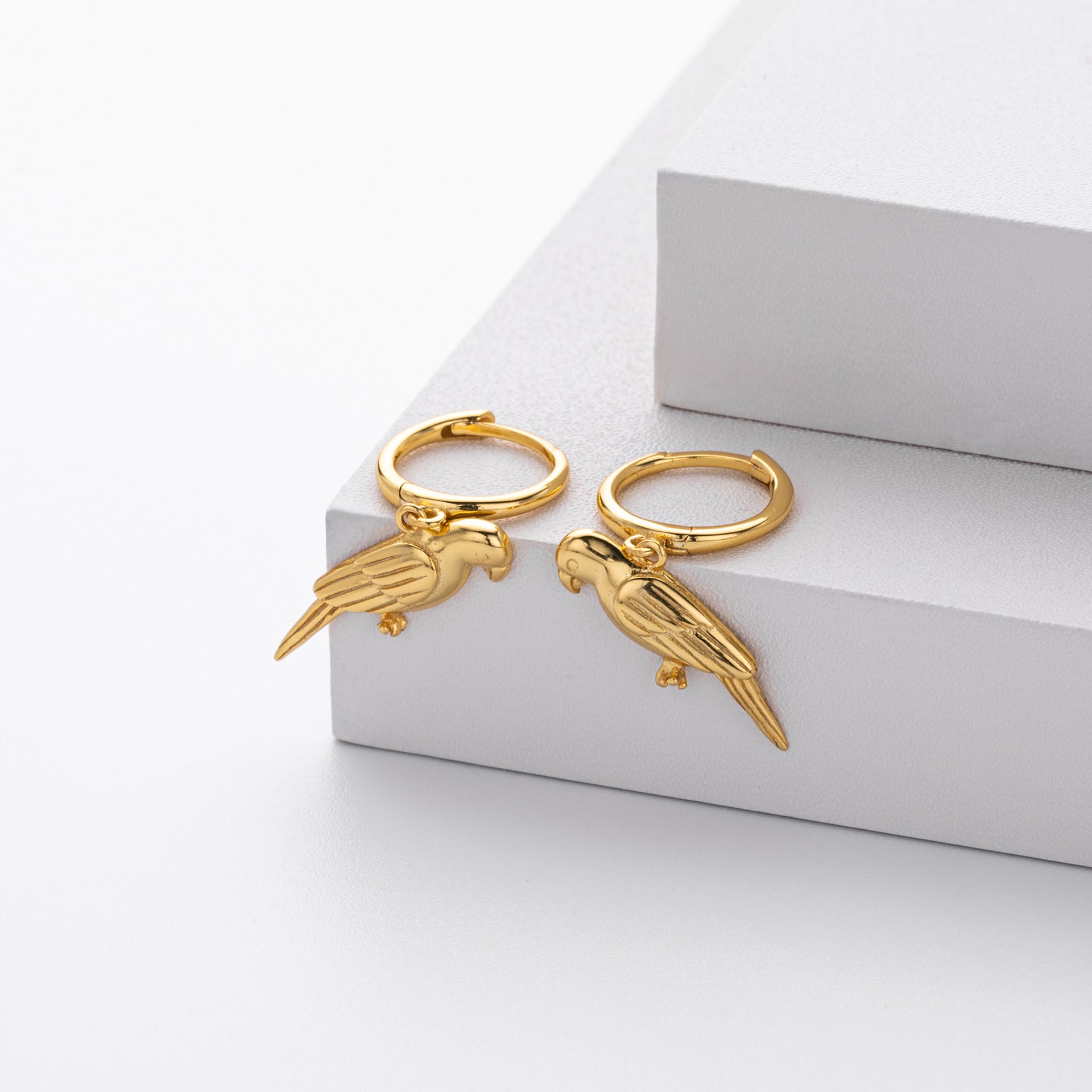 Damen Ohrhänger im eleganten Papagei-Design aus hochwertigem 925 Sterling Silber Shop Nory