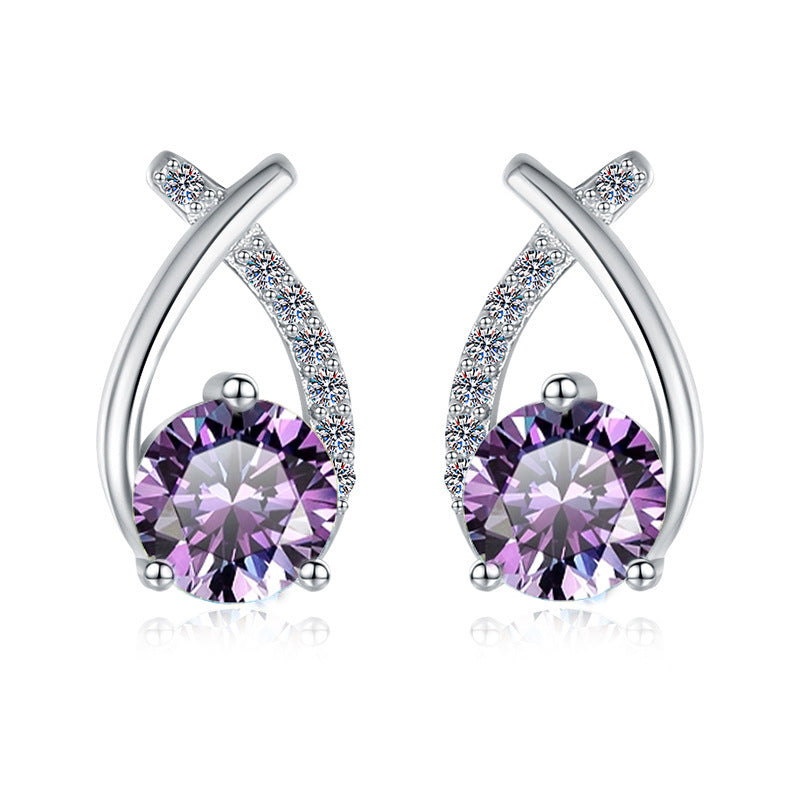 Damen Ohrringe mit funkelndem Kristall und elegantem Design Shop Nory