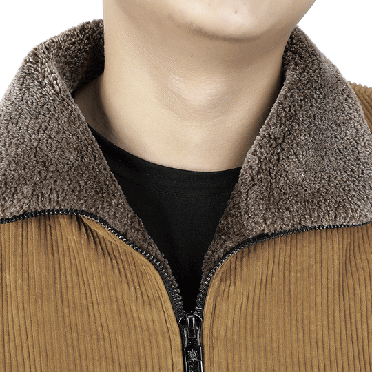 Herren Cord-Blouson mit Sherpa-Kragen und wärmender Teddyfutter-Innenseite Shop Nory