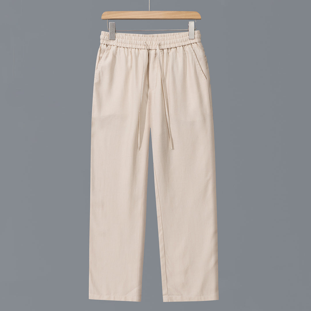 Herren Lässige Baumwoll-Chino mit elastischem Bund und Kordelzug Shop Nory